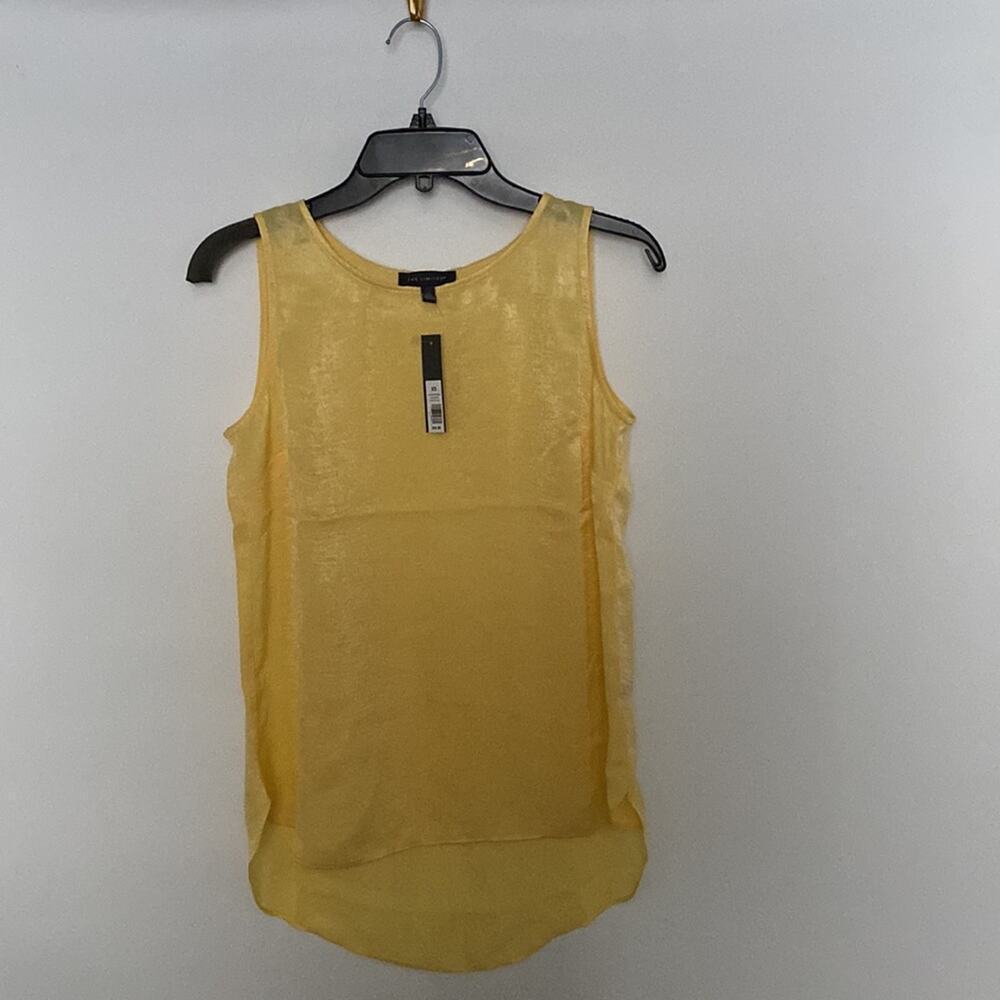The Limited Women’s Scoop Neck Shell Yellow Sleeveless Top Size Xs — image 2 of 8